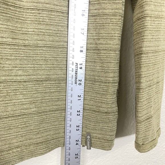 Columbia Womens Shirt Size Small Active Green AL2741 Long Sleeve Pullover - Picture 9 of 9